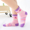 Cartoon Design Knitted 5 Pairs Lot Short Socks childrensterritory