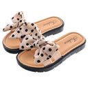 Nonslip Cross Slippers with Bowknot for Kids Girls