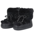 Fluffy Faux Fur Middle Calf Platform Snow Boots for Women childrensterritory