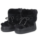 Fluffy Faux Fur Middle Calf Platform Snow Boots for Women childrensterritory