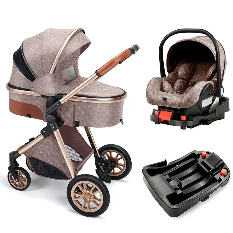 High Landscape Royal Folding 3-in-1 Baby Stroller