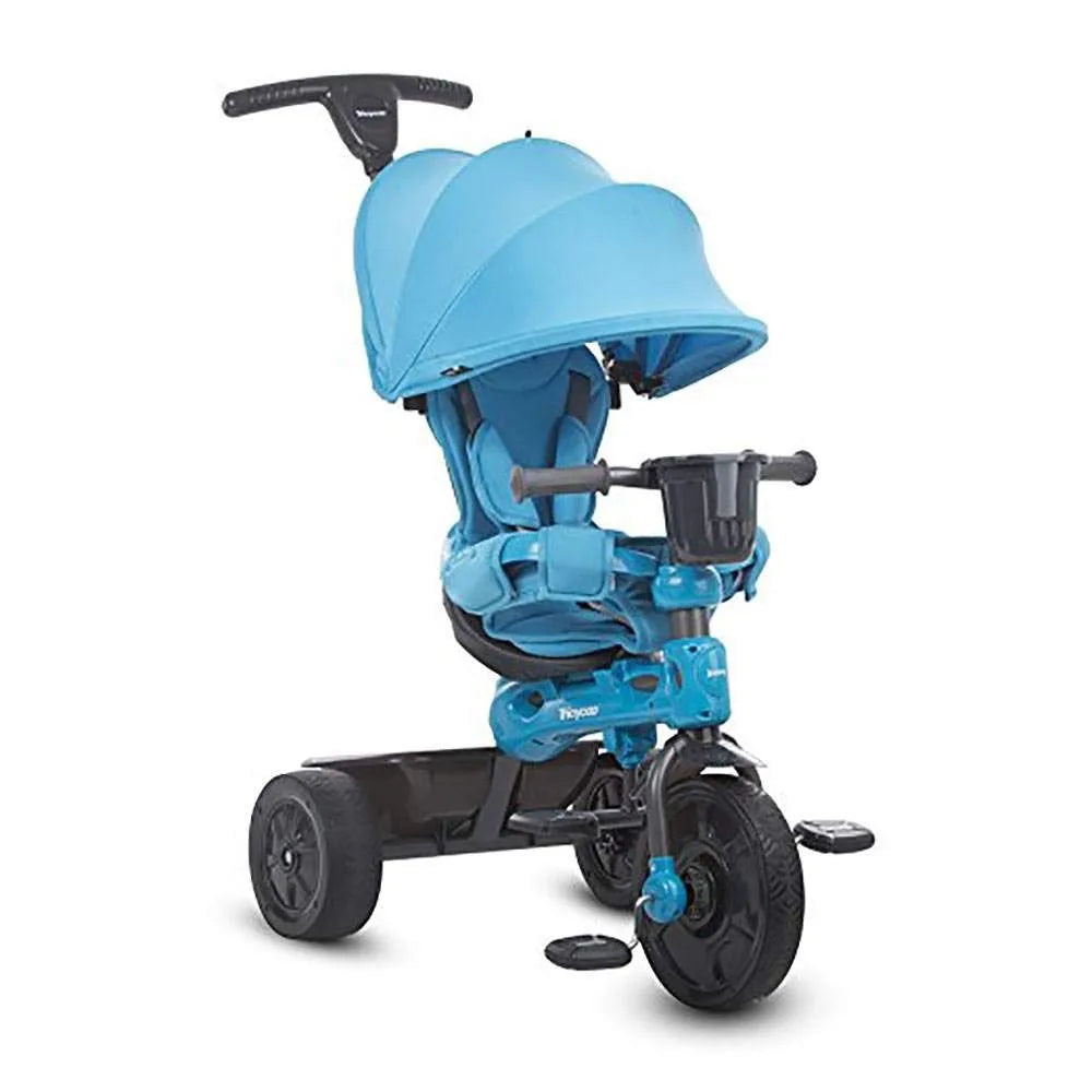 Kids Tricycle with 4-Stages Featuring Extra-Wide Front Tire