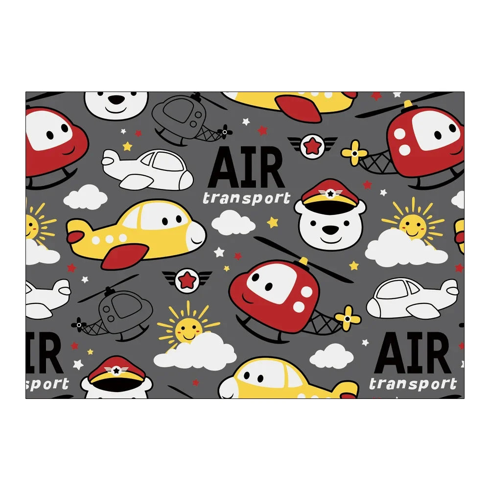 Cartoon Animal Pattern Non-slip Children Rooms Carpets