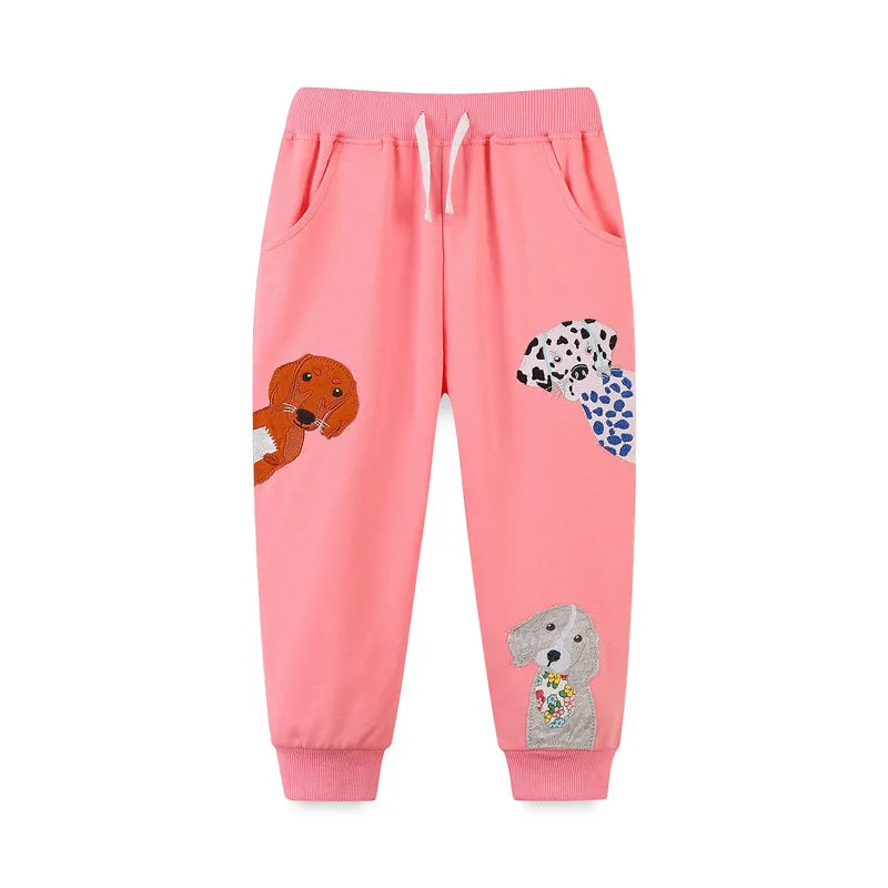 Kids Girls Strawberry Embroidery Trousers childrensterritory