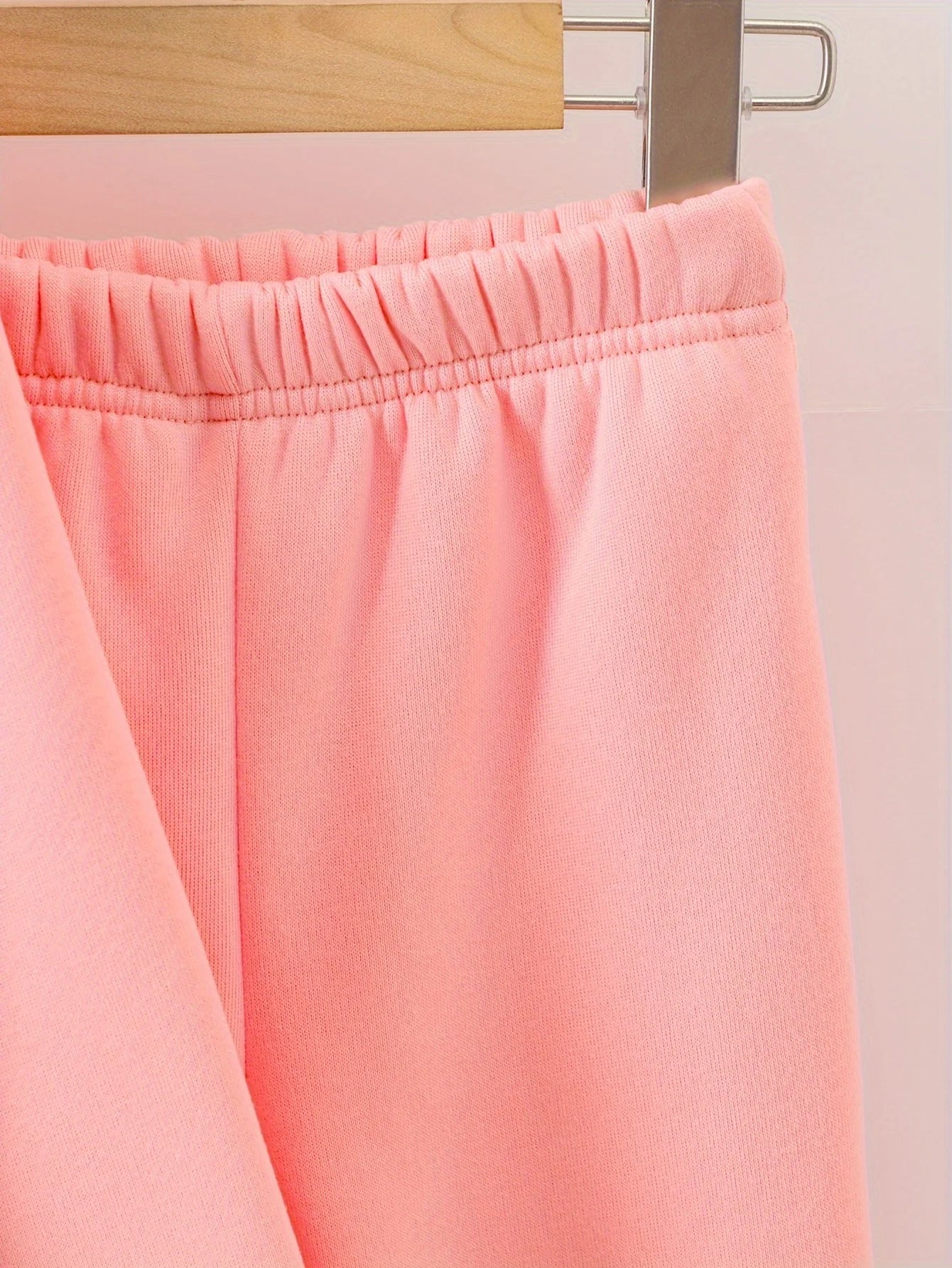 Little Girls' Fall/Winter Warm Printed Hoodie and Sweatpants Set