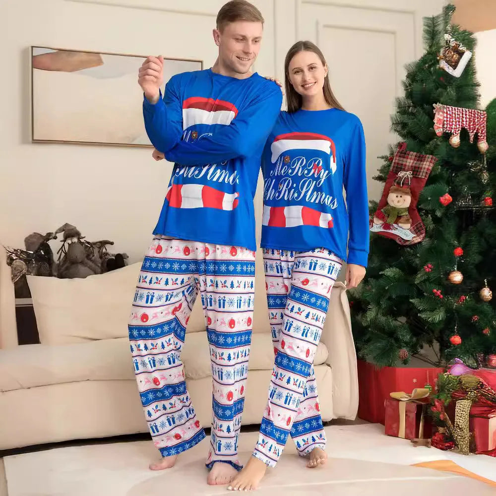 Long Sleeves Christmas Print Family Matching Clothing Set
