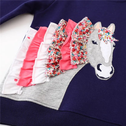 Kids Boys Luminous Dinosaur Design Cotton Sweatshirts