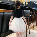 Casual Style Kids Girls Patchwork Princess Dress childrensterritory