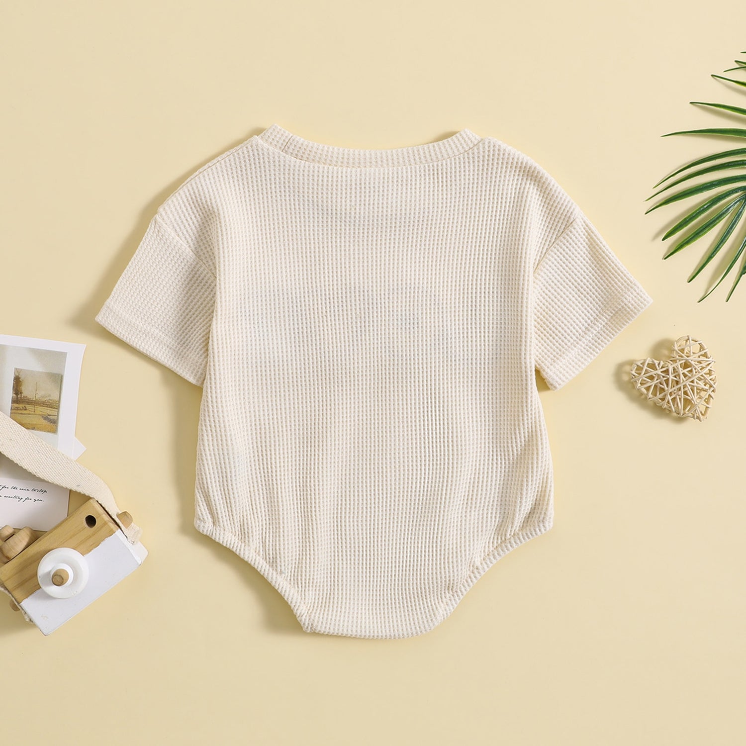 Love Embroidery Baby Unisex Summer Bodysuit childrensterritory