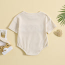 Love Embroidery Baby Unisex Summer Bodysuit childrensterritory