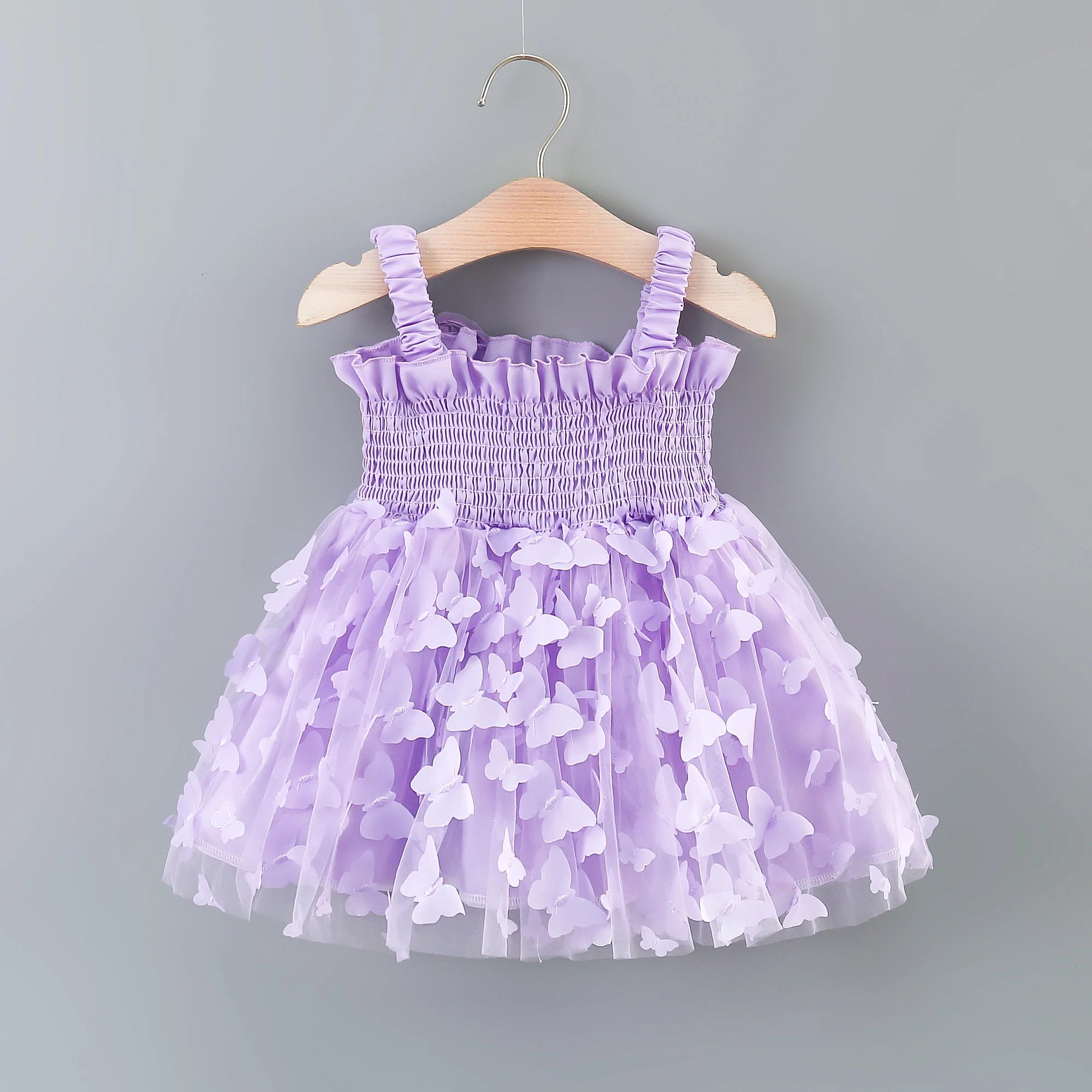 Infant Girls' Princess Summer Dress With Large Butterfly Wings