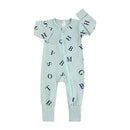 Long Sleeves Printed Baby Girl/Boy Zipper Bodysuits childrensterritory