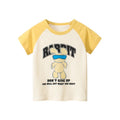 Cartoon Letter Printed Kids Boys Girls Loose Summer Cotton Top childrensterritory
