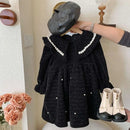 Girls' Collar Design: Elegant Winter Dresses