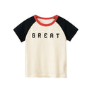 Graffiti Print Kids Boys Girls Summer Cotton T-Shirt Top childrensterritory