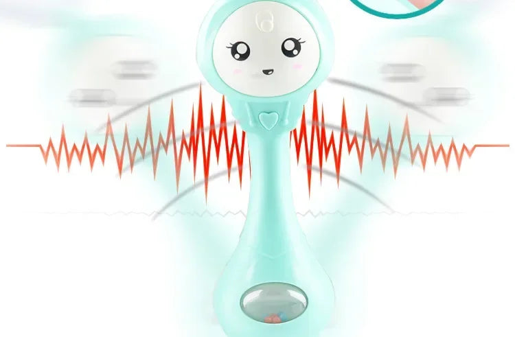 Baby Musical Rattle Hammer Toy with LED Lights