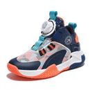 Kids Boys Non-slip No Tie Shoelaces Basketball Sneakers childrensterritory