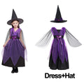 Kids Girls Fancy Cosplay Dresses for Halloween with Pumpkin Bag childrensterritory