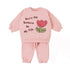 Kids Cartoon Print Long Sleeves Warm Clothing Set childrensterritory