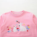 Various Cartoon Design Little Girls' Long Sleeve Sweatshirts childrensterritory