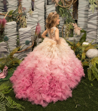 Handmade Elegant Floor Length Flower Girl Dresses childrensterritory