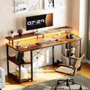 Gaming PC Desk with Monitor Support, Storage, and Stand childrensterritory