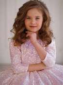 Shiny Sequin Wedding/Birthday Party Dress for Little Girls childrensterritory
