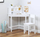 Kids Wooden Study Desk and Chair with Storage and Hutch childrensterritory