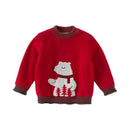 Casual O Neck Warm Knitted Toddler Sweater for Christmas childrensterritory