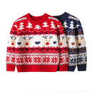 Cartoon Deer Design Knitted Christmas Sweaters For Kids childrensterritory
