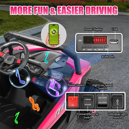 Four-Wheeler Remote Music System Car For Kids childrensterritory