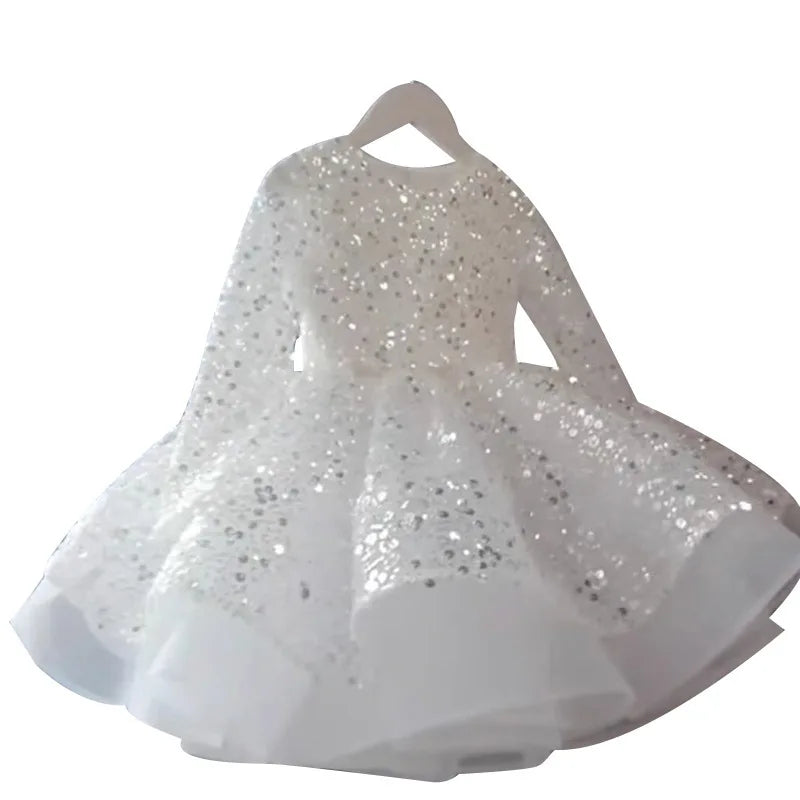 Baby/Kids Girls Sparkly Sequins Tutu Birthday Party Dress