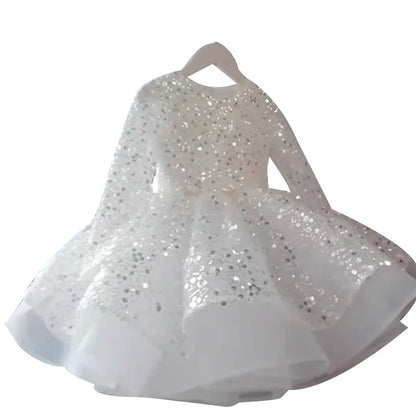 Baby/Kids Girls Sparkly Sequins Tutu Birthday Party Dress