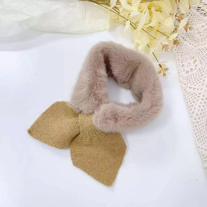 Cold-Proof Plush Warmth Solid Knitted Kids Scarf childrensterritory