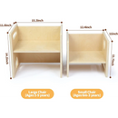 4 in 1 Montessori Weaning Kids Activity Table and Chair Set childrensterritory