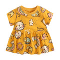 Animal Print Infant Girls Summer Holiday Casual Dresses childrensterritory