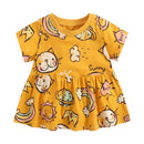 Animal Print Infant Girls Summer Holiday Casual Dresses childrensterritory