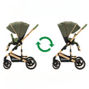 Eggshell Sleeping Basket Lightweight High View Two-way Baby Stroller childrensterritory