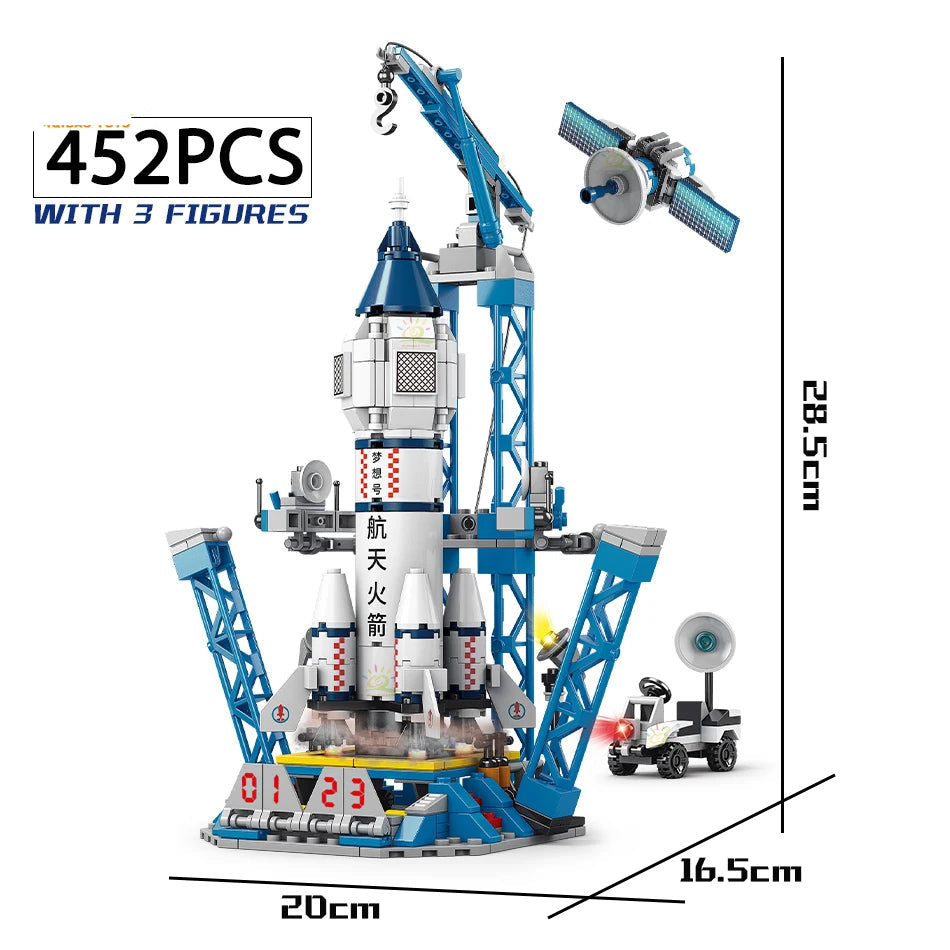 City Aerospace Model Bricks Toys for Kids