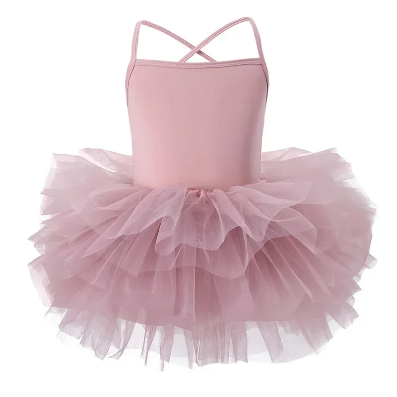 Tulle Puffy Tiered Long Tail Flower Girl Dresses For Wedding Party