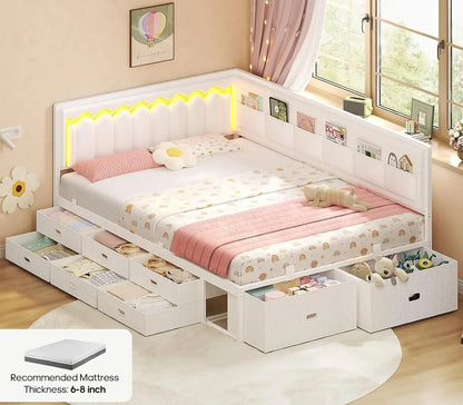 Durable Full Corner Bed Frame Designed for Kids’ Comfort