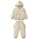 Little Boys Cartoon Dinosaur Design Sweatshirt+ Pant Sets childrensterritory