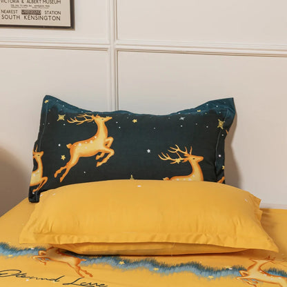 3/4-piece Cartoon Floral Print Soft Bedding Set For Home childrensterritory