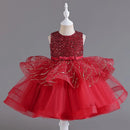 Kids Girls Sequins Design Tutu Wedding Party Dresses childrensterritory
