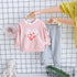 Toddler Girl Heart Print 2 Pieces Stylish Tracksuits Set childrensterritory