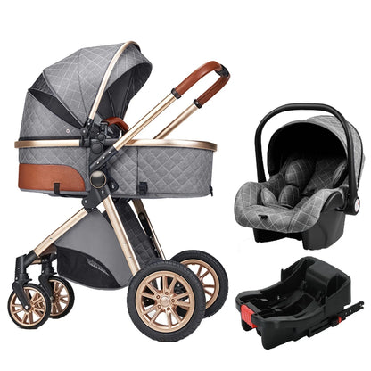 Luxury 3-in-1 High Landscape Baby Pushchair childrensterritory