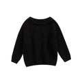 Baby Boys Girls Solid Color Long Sleeve Knit Sweaters childrensterritory