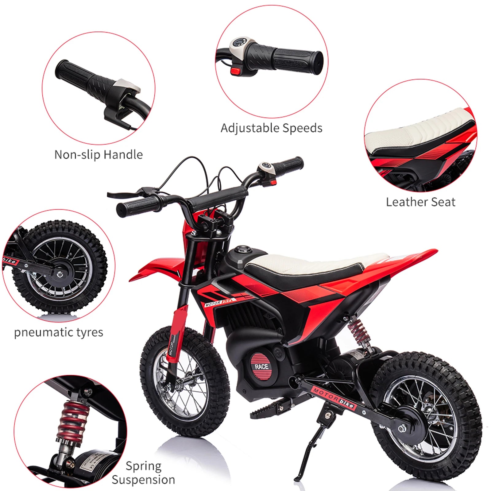 24V Kids Electric Battery-Powered Ride on Motorcycle