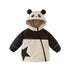 Kids Cartoon Design Zipper Hooded Warm Sweatshirts childrensterritory