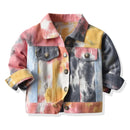 Kids Stylish Tiedye Denim Jackets for Spring Autumn childrensterritory
